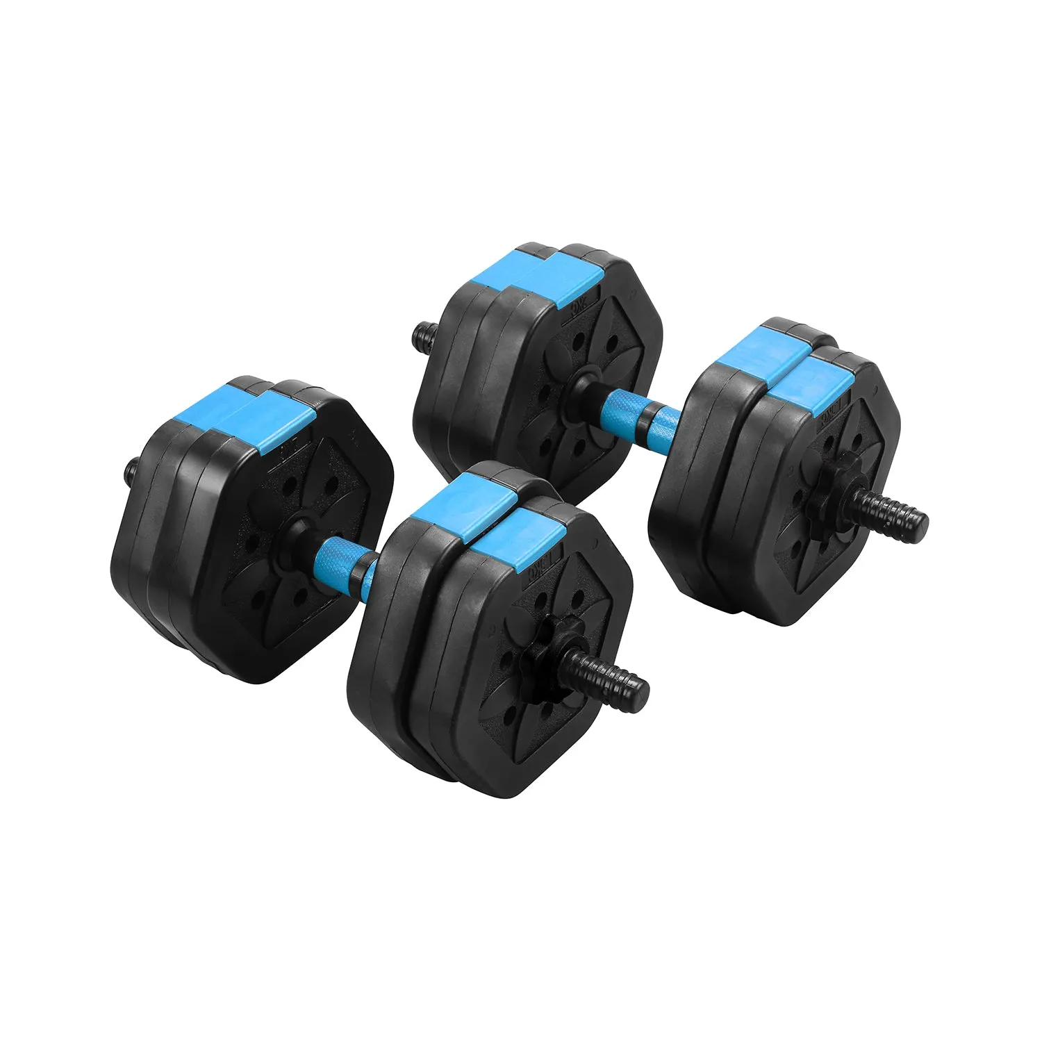 2-in-1 Adjustable Gym Workout Dumbbell Set with Connecting Rod