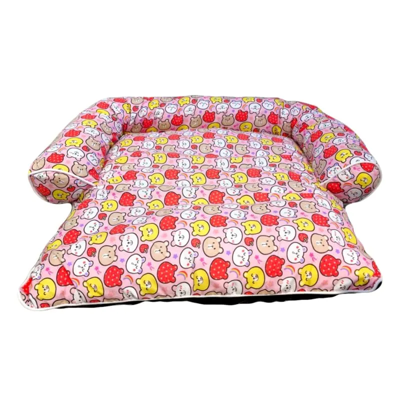 ACE PET Rainbow Bears Non-Fur Empress Dog Bed