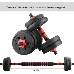 Adjustable Dumbbells Weight Set Training Equipment Barbell