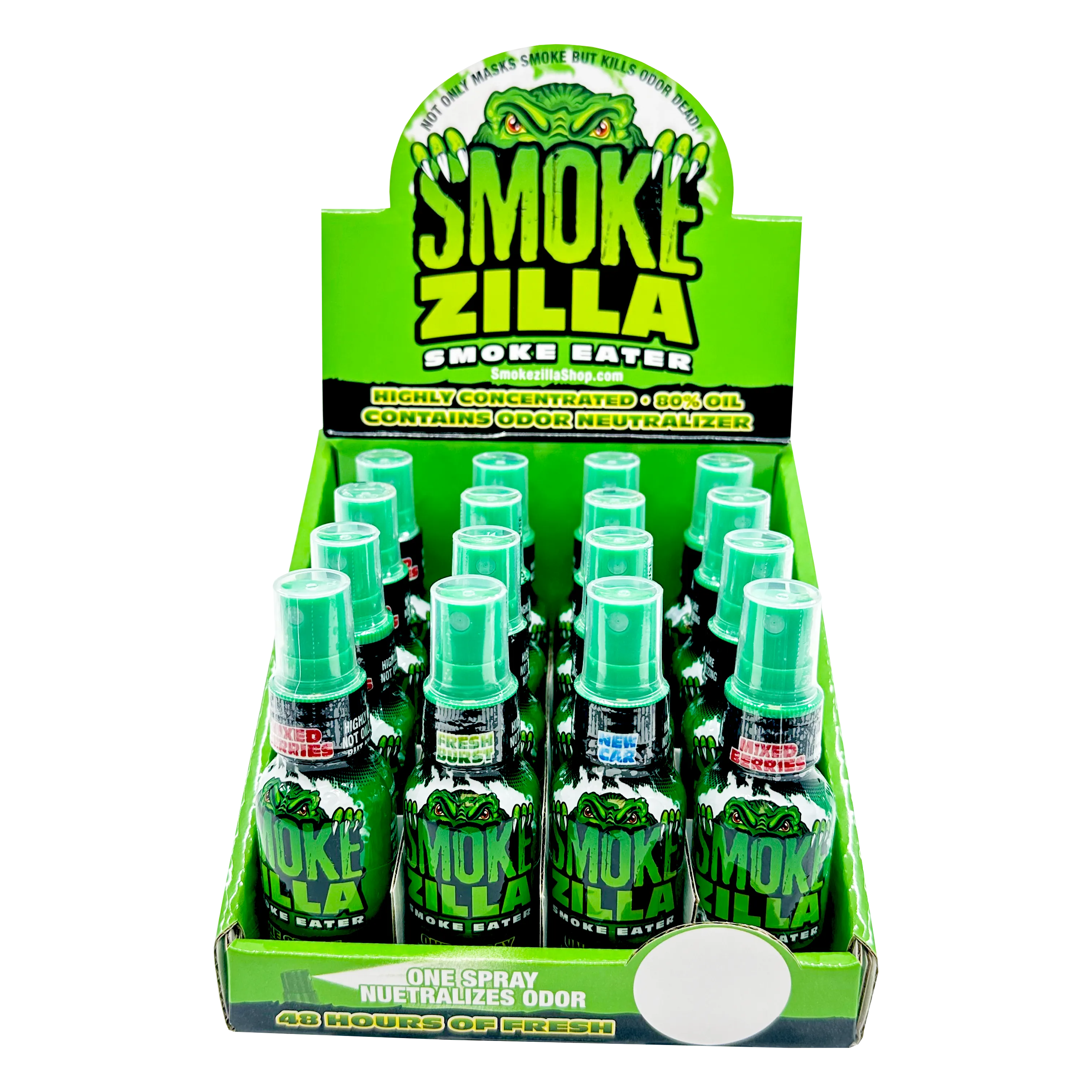 Air Freshener Smoke Eater Spray - 16 Pieces Per Retail Ready Display 22623