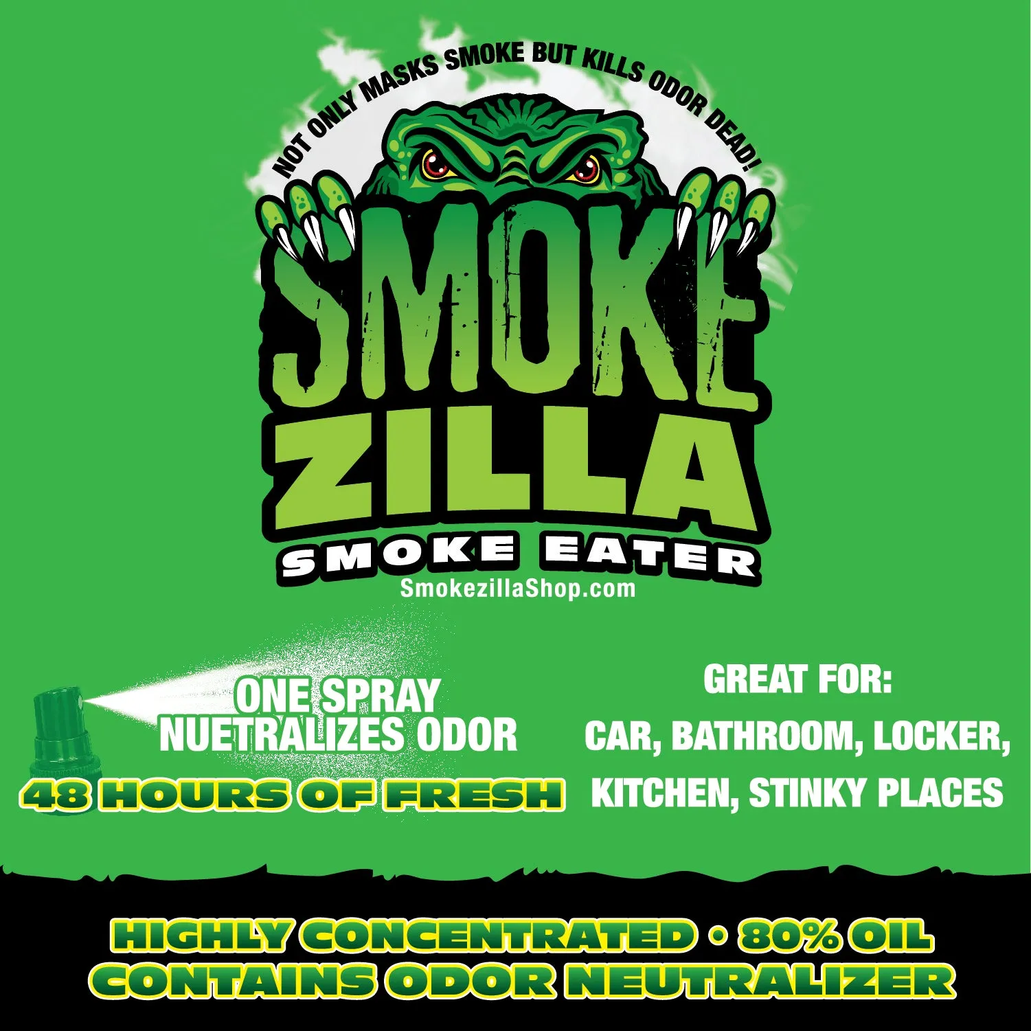 Air Freshener Smoke Eater Spray - 16 Pieces Per Retail Ready Display 22623