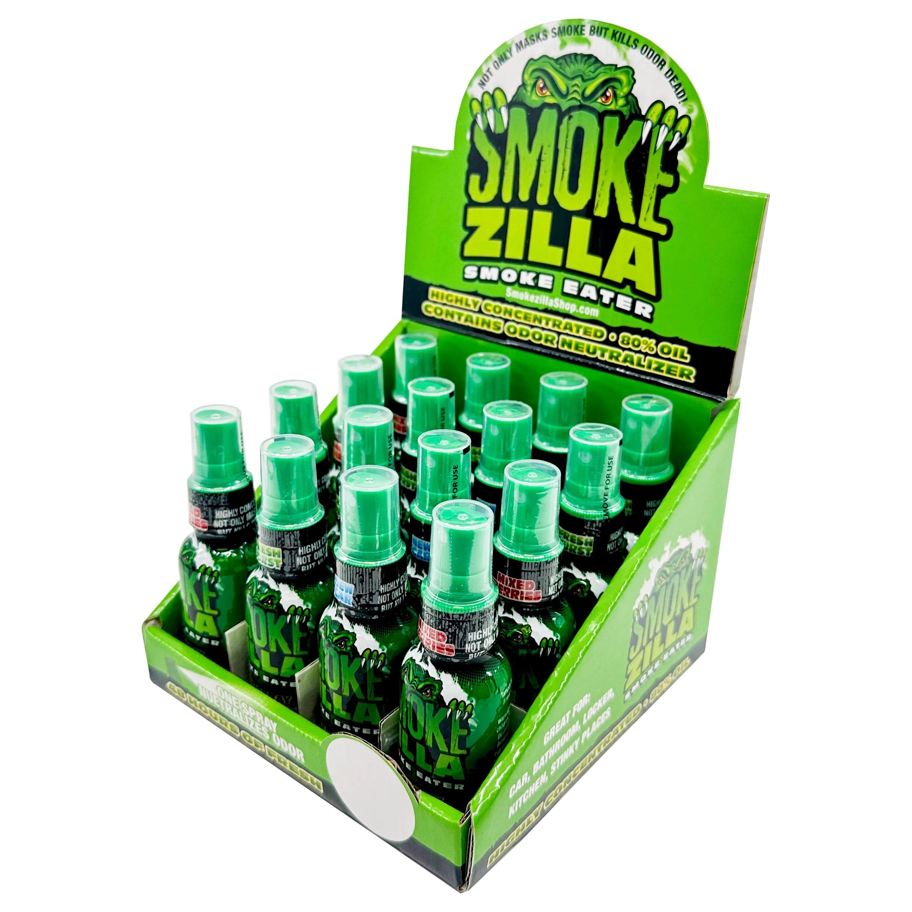Air Freshener Smoke Eater Spray - 16 Pieces Per Retail Ready Display 22623