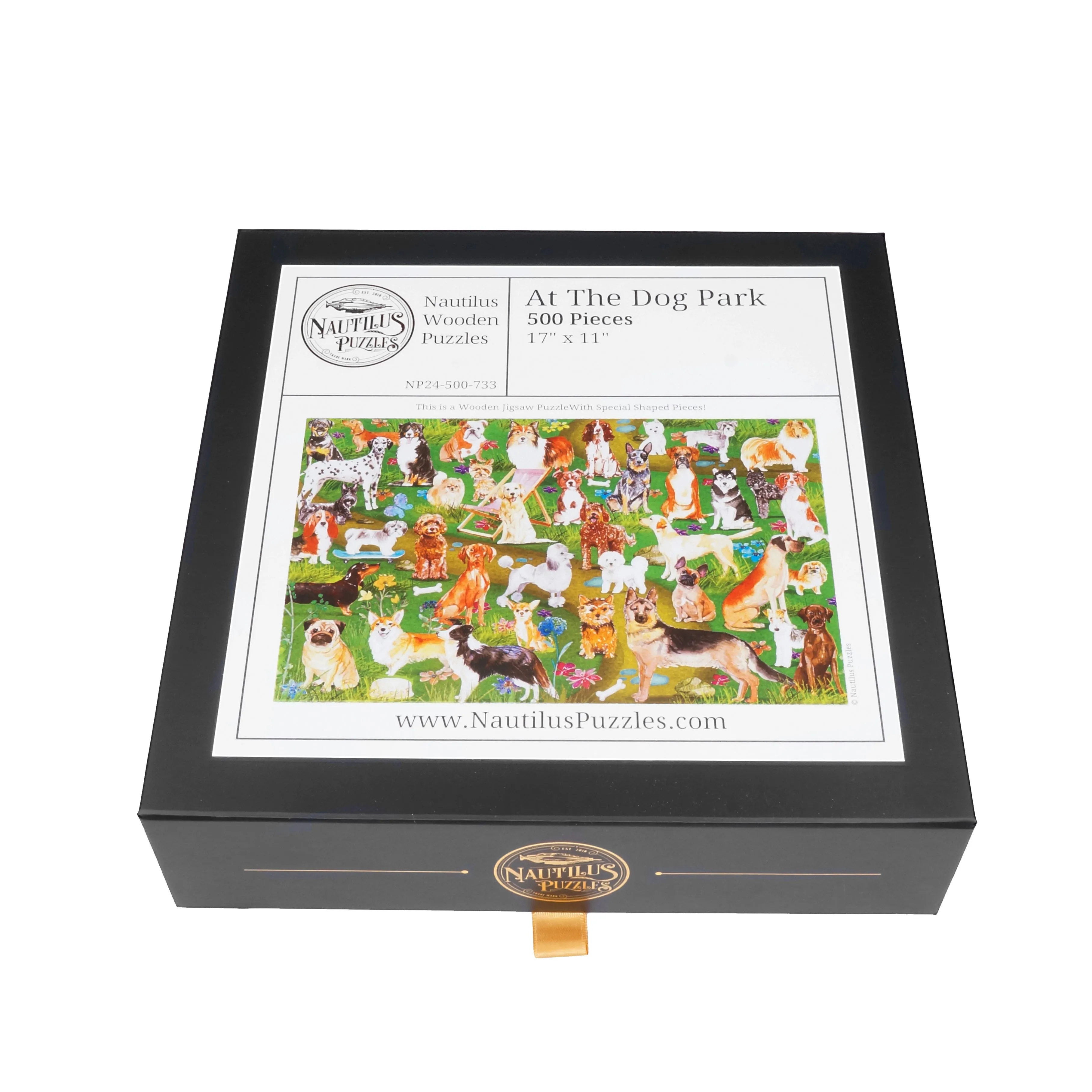At The Dog Park (500 Piece Wooden Jigsaw Puzzle)