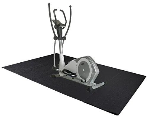 BalanceFrom GoFit High Density Treadmill Exercise Bike Equipment Mat, 3 x 6.5-ft, Foldable