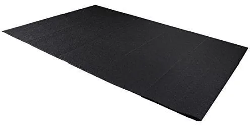 BalanceFrom GoFit High Density Treadmill Exercise Bike Equipment Mat, 3 x 6.5-ft, Foldable