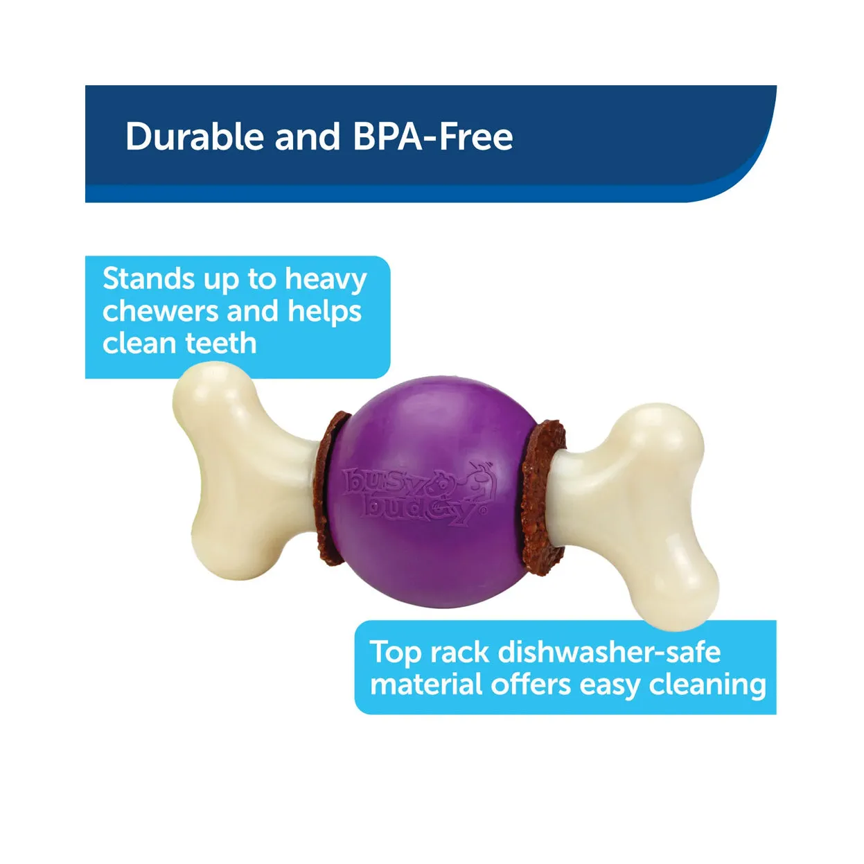 Busy Buddy Bouncy Bone Treat Ring Dog Toy