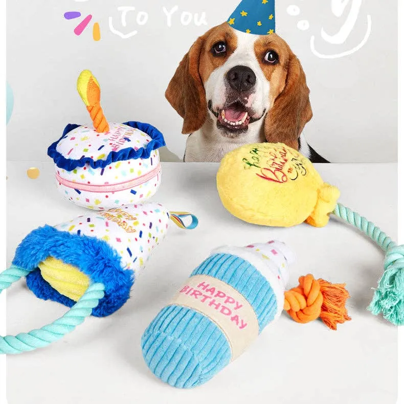 Cheerhunting Petkin Birthday Party Themed Cake-Dog Toy