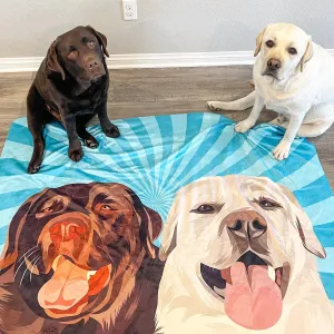 Custom Pet Sherpa Blanket