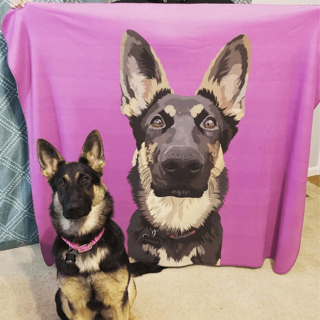 Custom Pet Sherpa Blanket