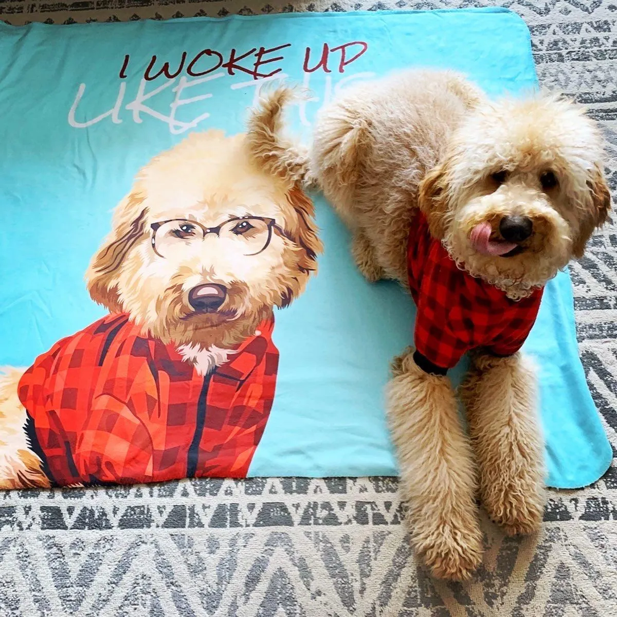 Custom Pet Sherpa Blanket