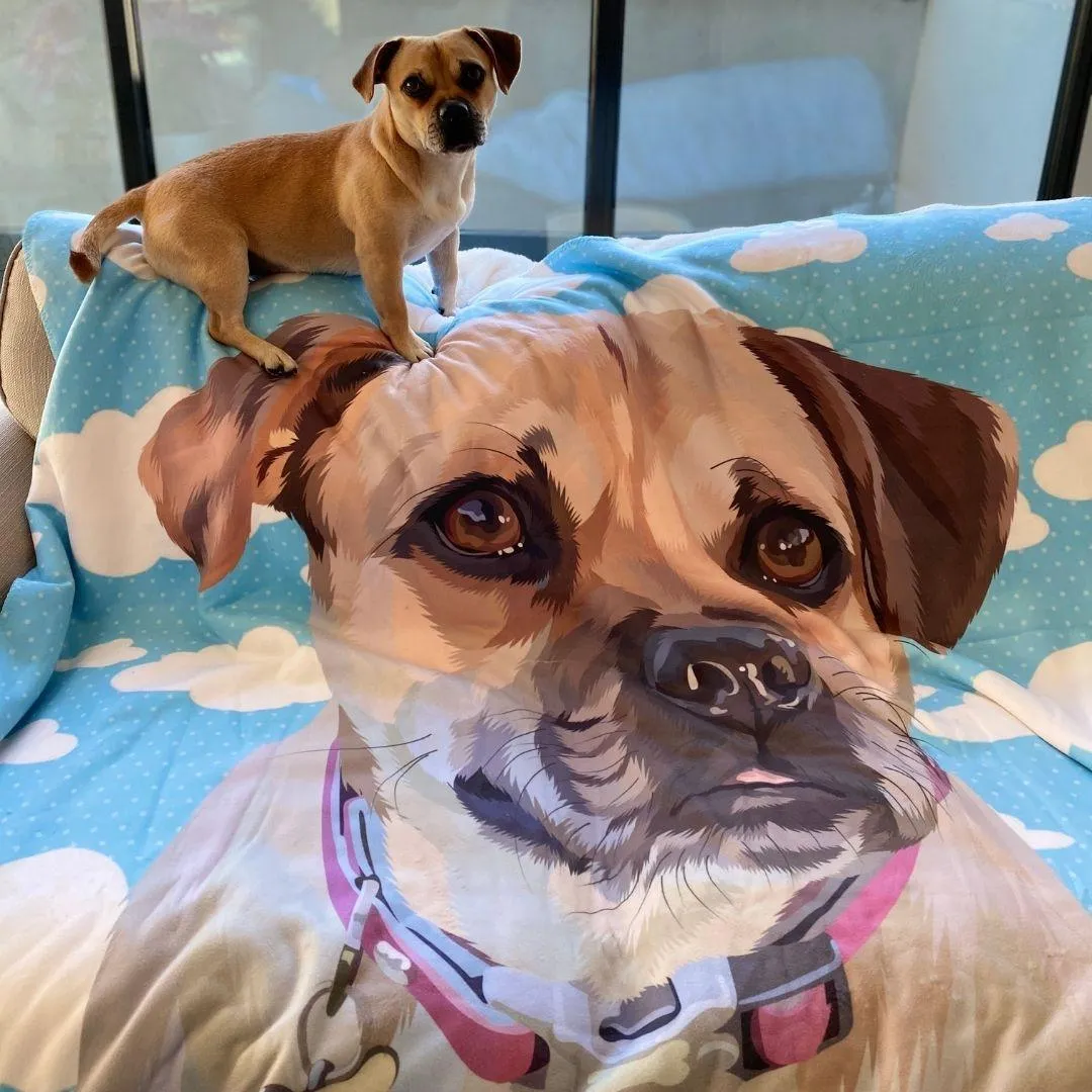 Custom Pet Sherpa Blanket