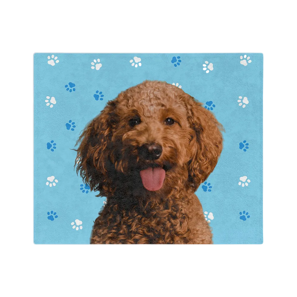Customized Pet Art Blanket Hand Illustration 1 Pet