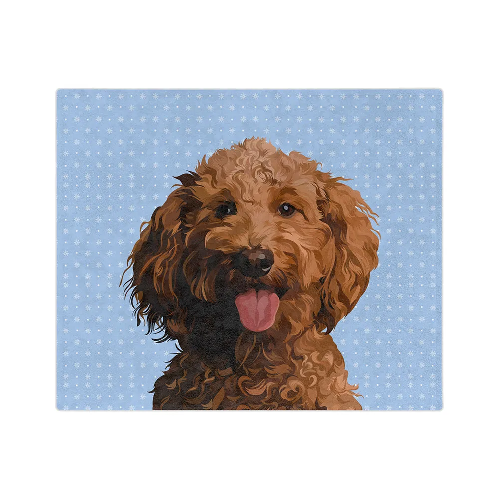 Customized Pet Art Blanket Hand Illustration 1 Pet