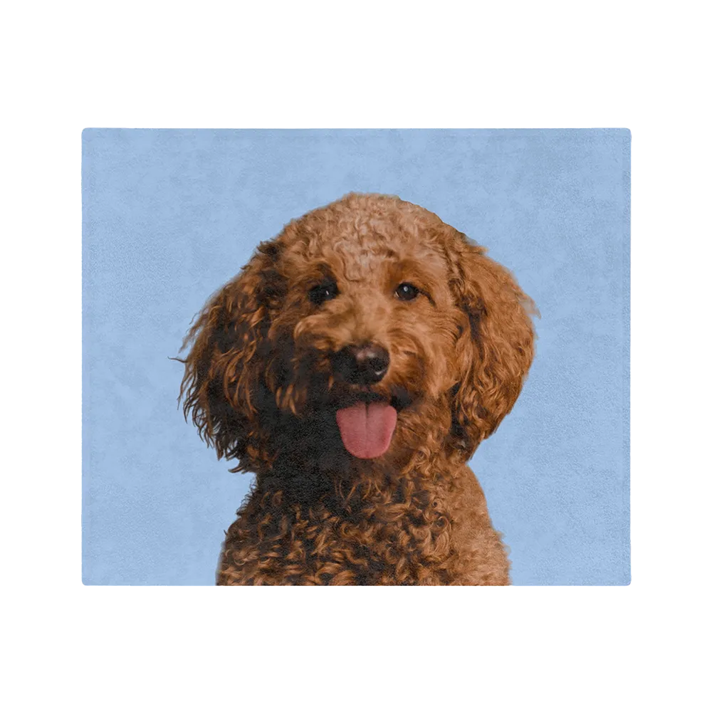 Customized Pet Art Blanket Hand Illustration 1 Pet