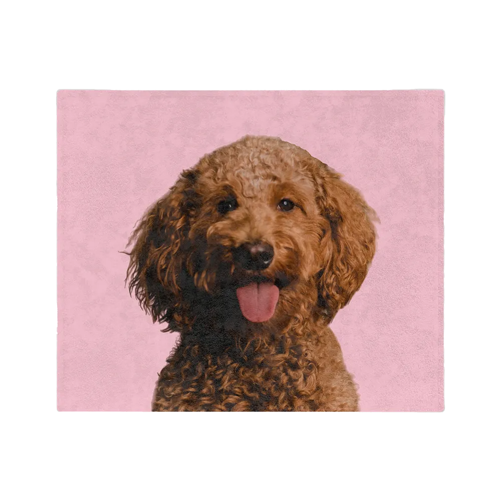 Customized Pet Art Blanket Hand Illustration 1 Pet