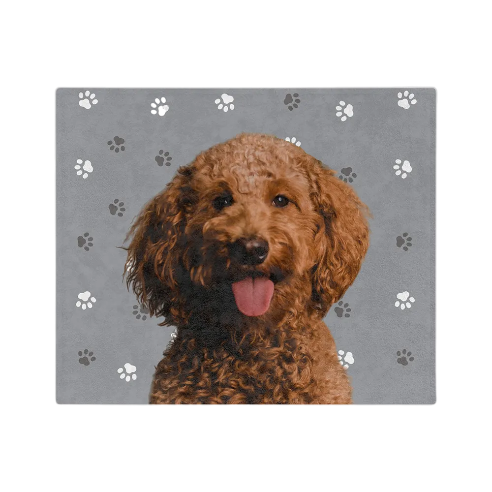 Customized Pet Art Blanket Hand Illustration 1 Pet