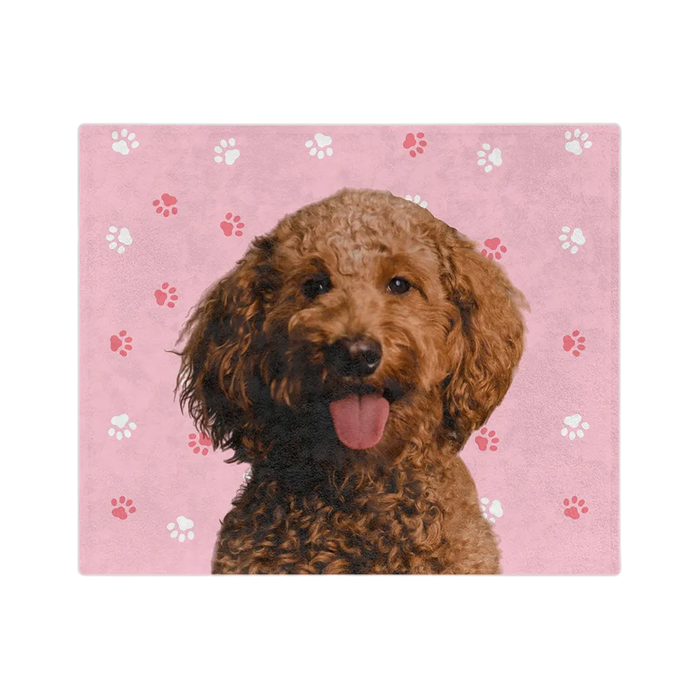 Customized Pet Art Blanket Hand Illustration 1 Pet