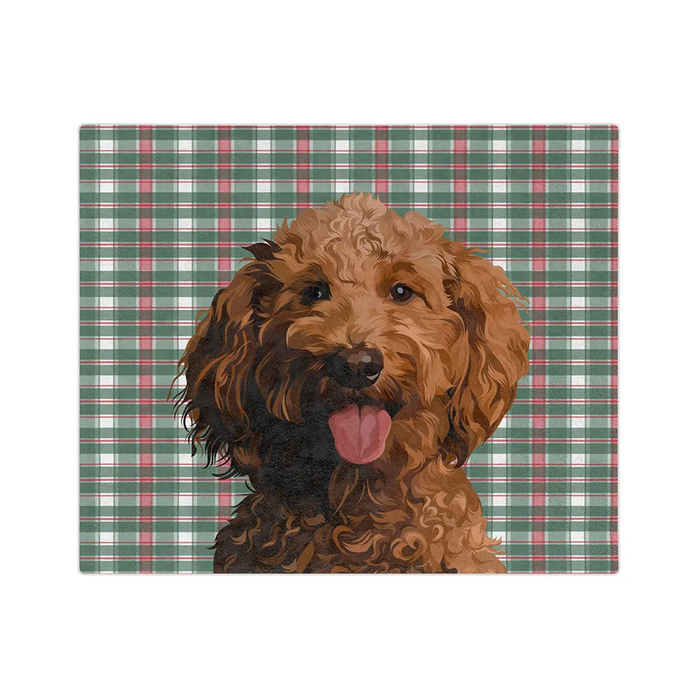 Customized Pet Art Blanket Hand Illustration 1 Pet