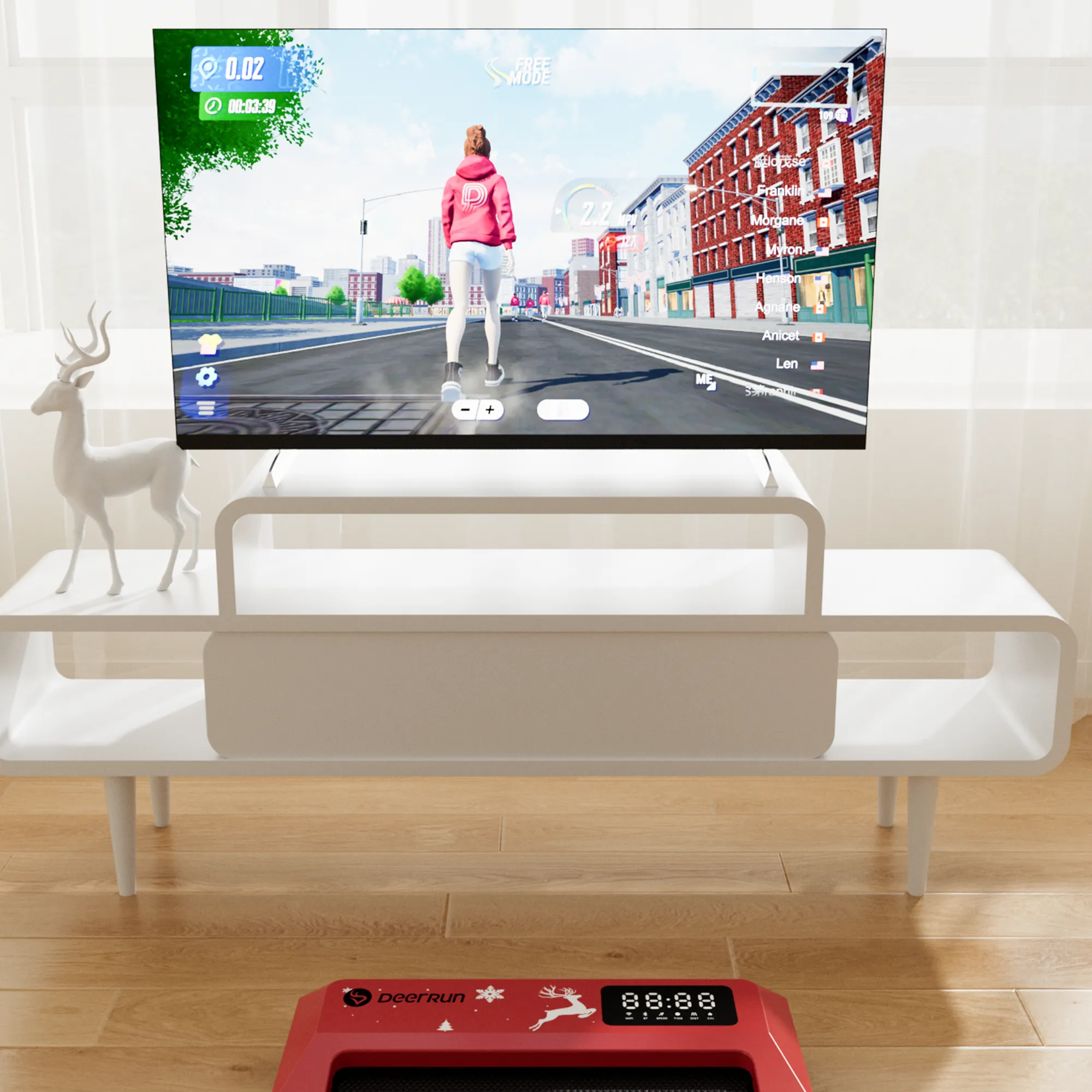 DeerRun Q1 Urban Under-Desk Treadmill with Remote Control