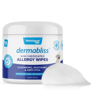 Dermabliss Medicated 3-in-1 Allergy Wipes 50ct
