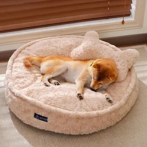 Dog Bed | Winter Pet Beds & Accessories | Fluffy Bedding Warm Mat Sofa for Dogs & Cats | Big Basket for Small Breeds & Puppies