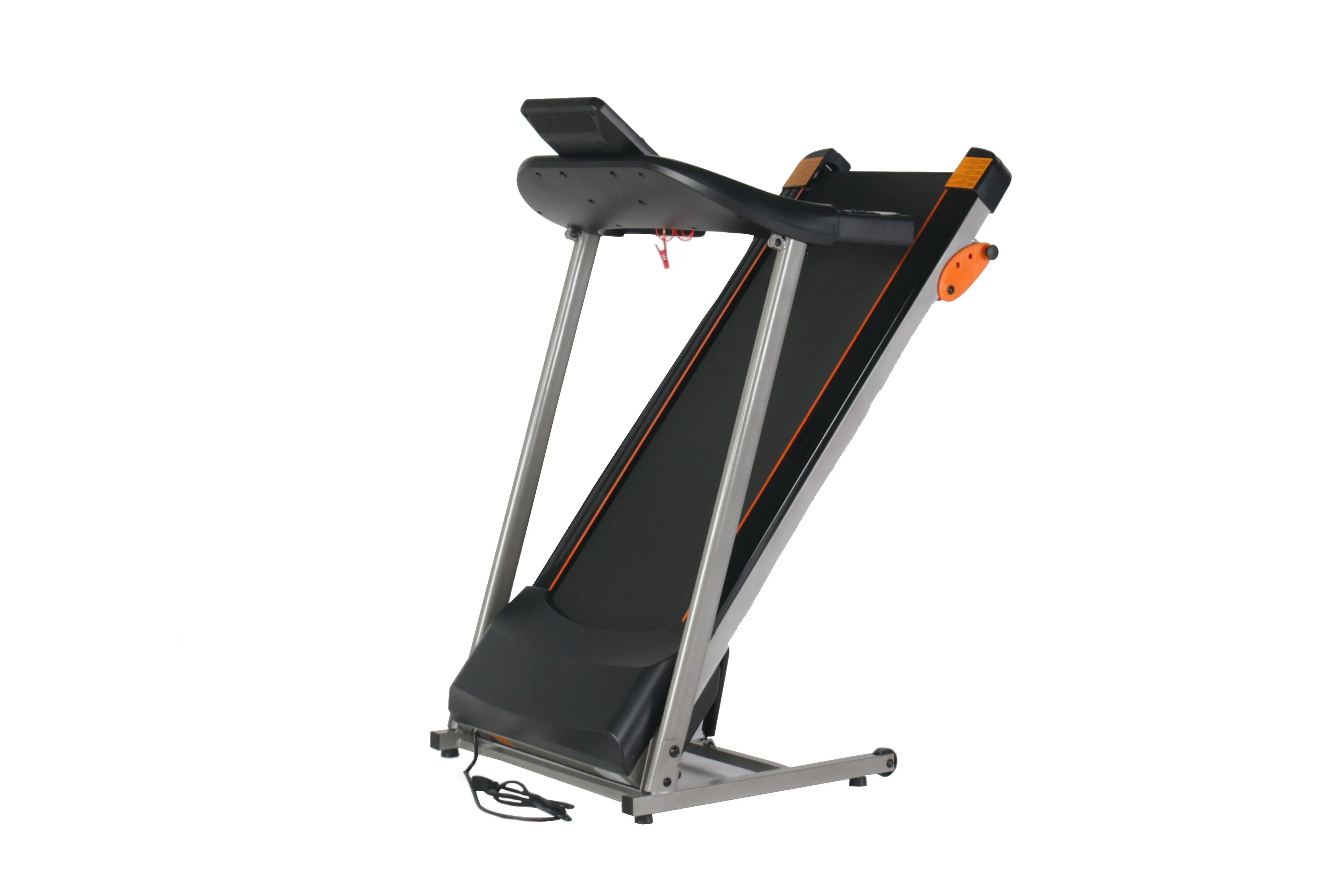 Electric Treadmill With Lcd For Home Foldable 2.5Hp 12Km / H, Bluetooth Music Cup, Holder Heart Rate Sensor, Cardio Exercise Machine, Walking Running Machine For Indoor Home Gym Exercise Fitness - Black