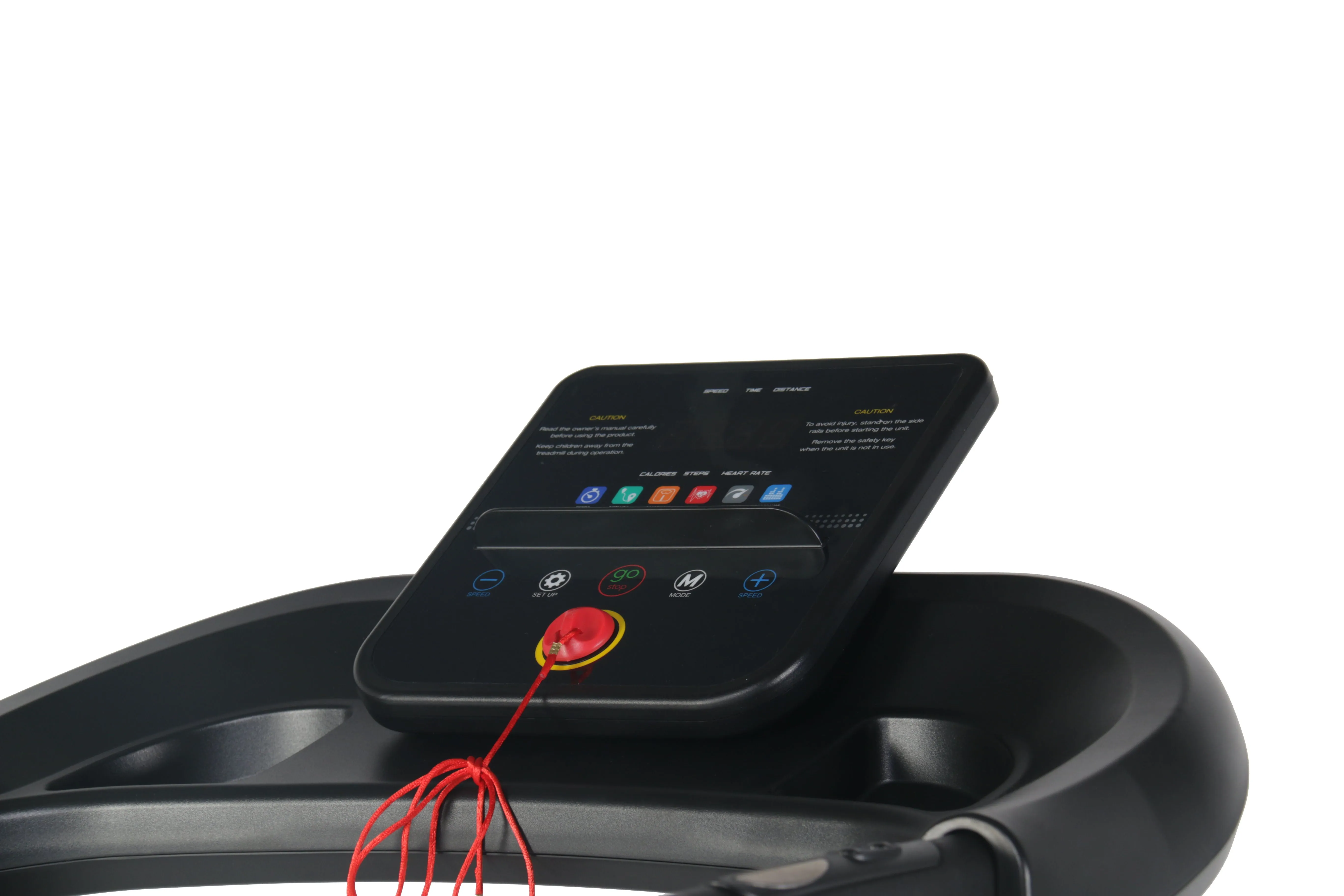 Electric Treadmill With Lcd For Home Foldable 2.5Hp 12Km / H, Bluetooth Music Cup, Holder Heart Rate Sensor, Cardio Exercise Machine, Walking Running Machine For Indoor Home Gym Exercise Fitness - Black
