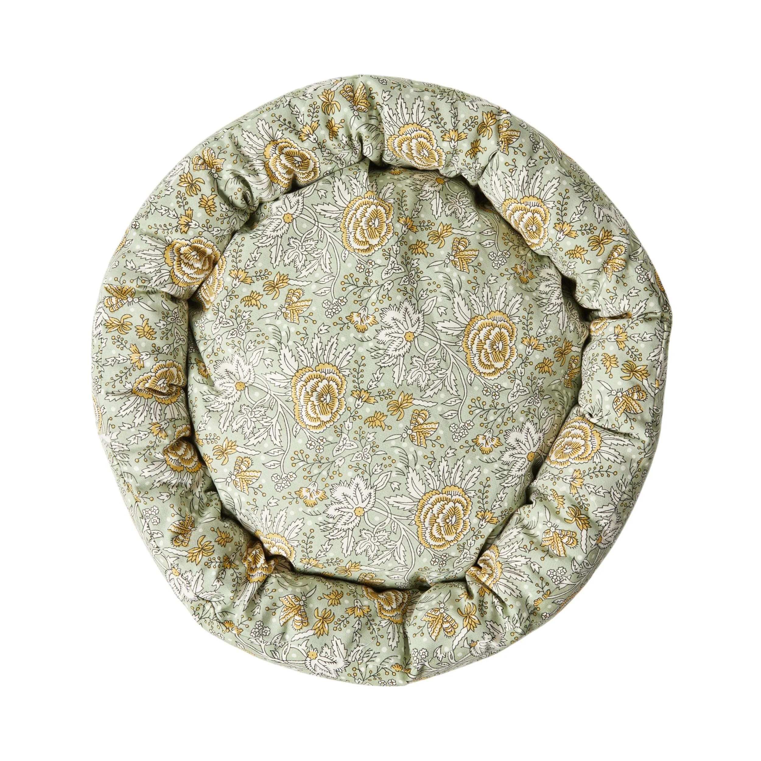 Elia Floral Blockprint Pet Bed Sage 80x15cm