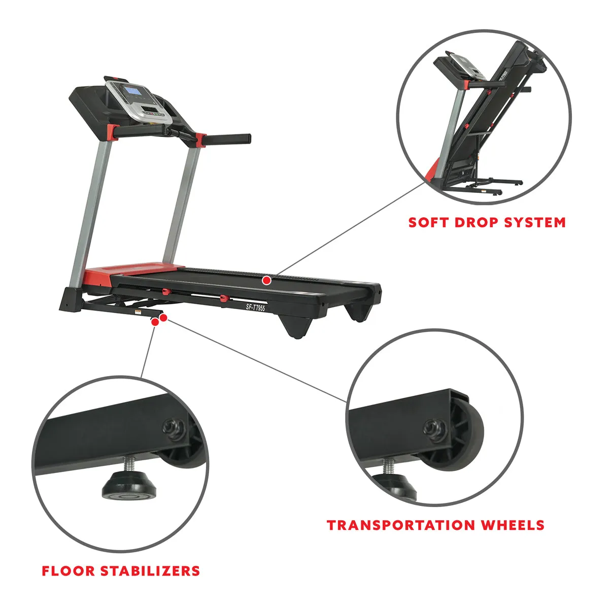 Evo-Fit Incline Treadmill with Bluetooth and Dual Device Holders