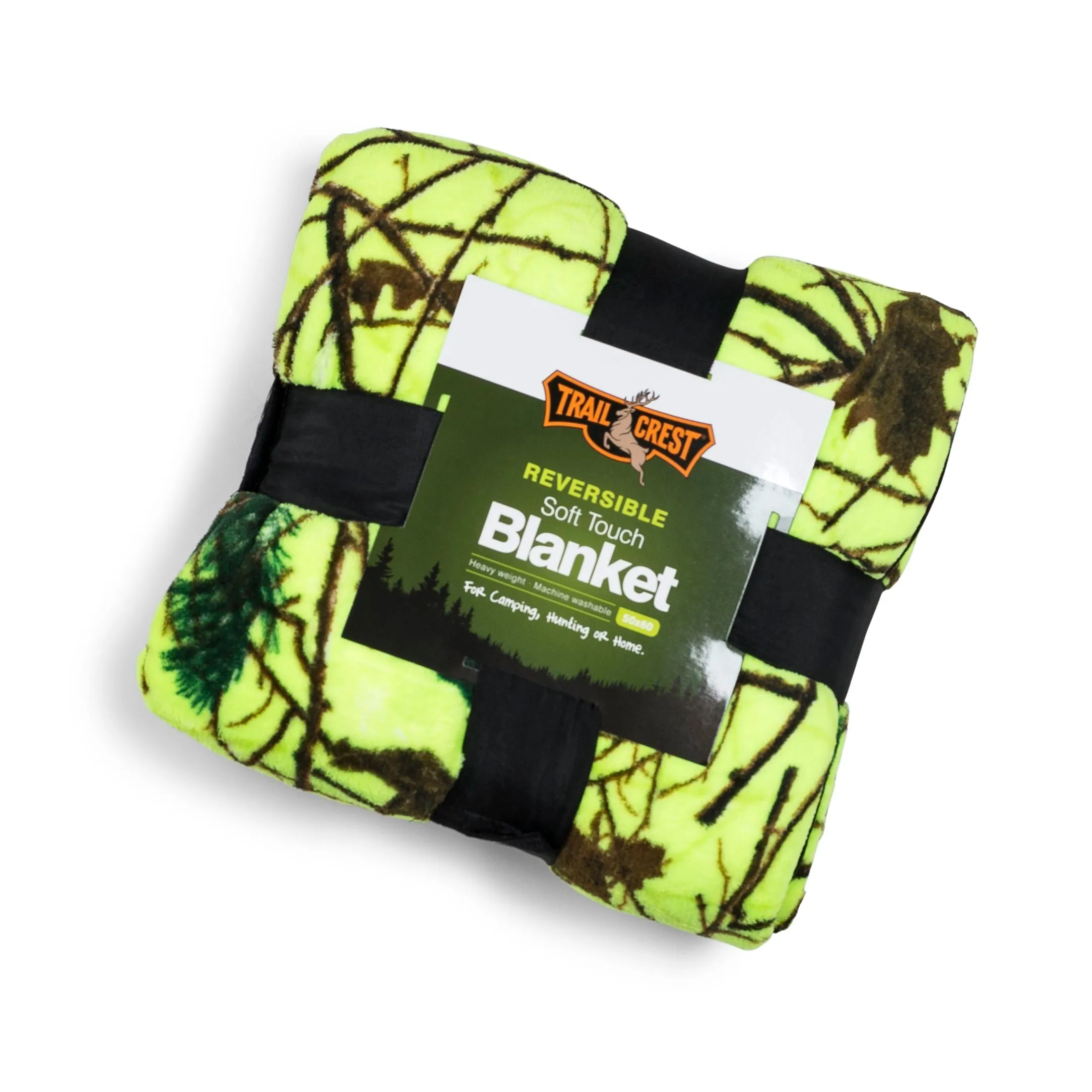 Floral Camo Plush Sherpa Fleece Blanket Throw