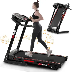 Folding Treadmills For Home - 3.5Hp Portable Foldable With Incline, Electric Treadmill For Running Walking Jogging Exercise With 12 Preset Programs, Indoor Workout Training Space Save Apartment
