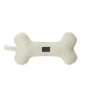 Frosty Jade Tweed Squeaky Bone Dog Toy