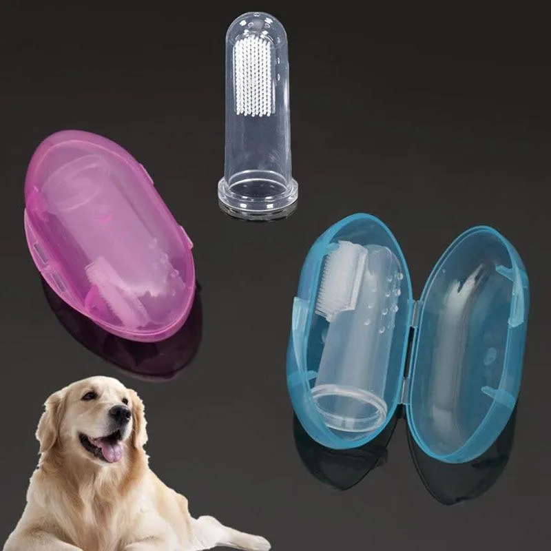 Handy Transparent Finger Cat Toothbrush