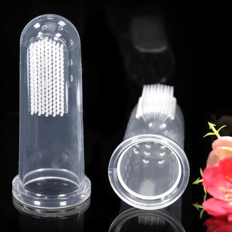 Handy Transparent Finger Cat Toothbrush