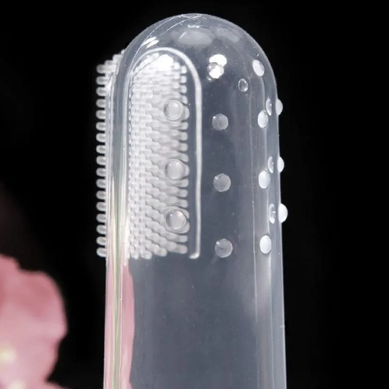 Handy Transparent Finger Cat Toothbrush