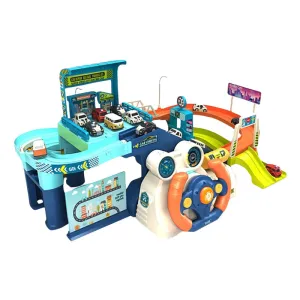 Kids Educational Car Race Tracks And Steering Wheel Toy Wj-686