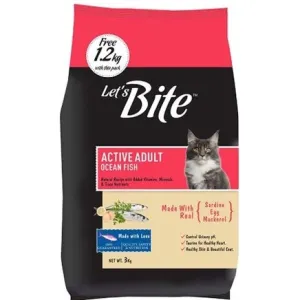 Let's Bite Active Adult Cat Ocean Fish