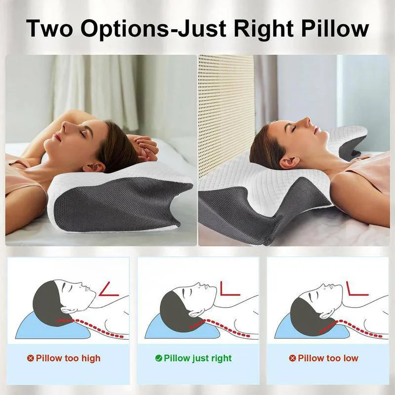 Memory Foam Neck Pillow, 1 Count Soft Comfortable Neck Support Pillow, Halloween Decor Neck Rest Cushion for Sleeping, Sleeping Pillow, Soft Neck Pillow, Bedroom Accessories, Boyfriend Gifts, Halloween Gifts