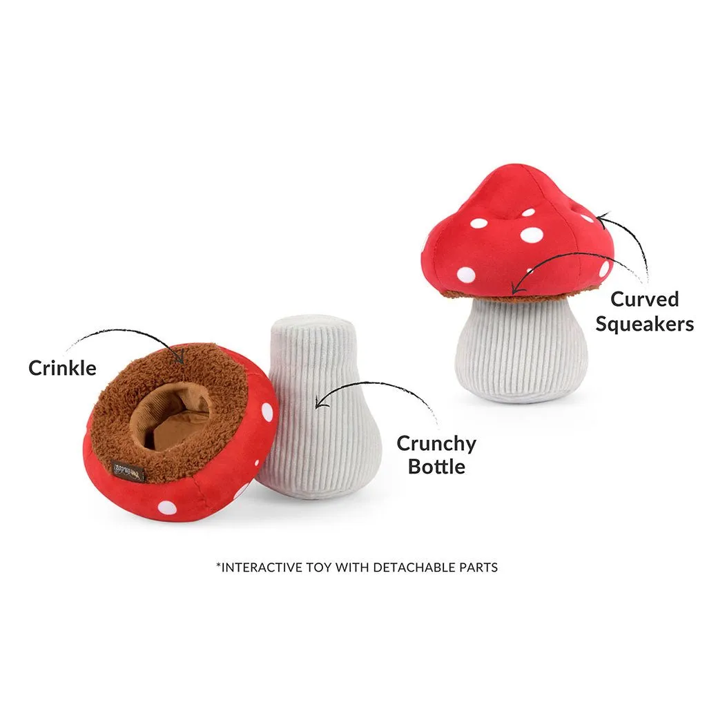 Mutt Mushroom Plush Dog Toy