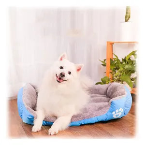 PAWS ASIA Factory Direct Sale Pet Fashion Outdoor Square Bed For Large Dogs Cat With Claw Print