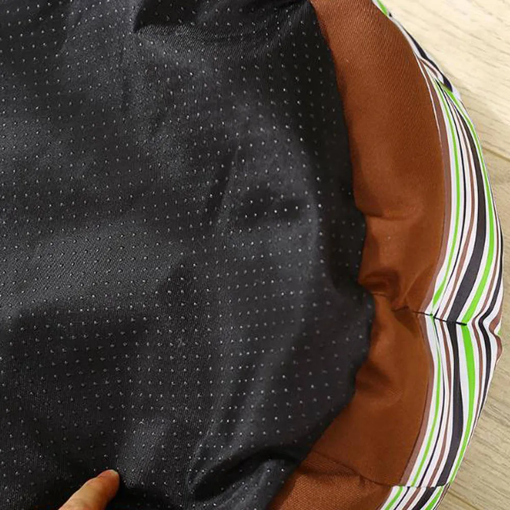 PAWS ASIA Supplier Dropshipping Best Quality Arctic Velvet Round Portable Washable Luxury Dog Bed Cat