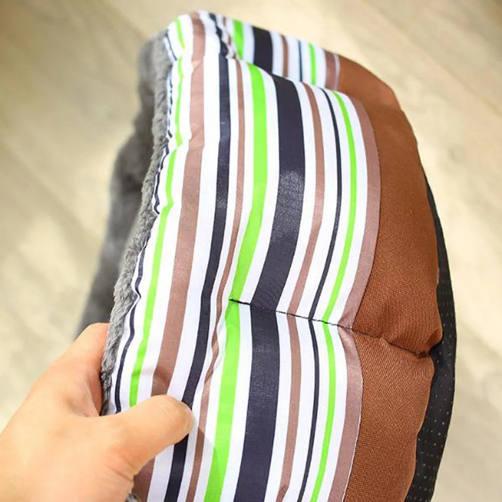 PAWS ASIA Supplier Dropshipping Best Quality Arctic Velvet Round Portable Washable Luxury Dog Bed Cat