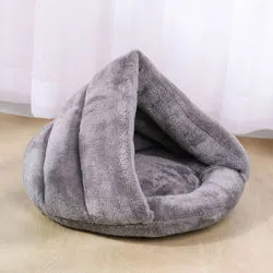 PAWS ASIA Suppliers Direct Sale Modern Half Enclosed Luxury Plush Soft Novelty Cute Removable Round Calming Cat Bed Sofa