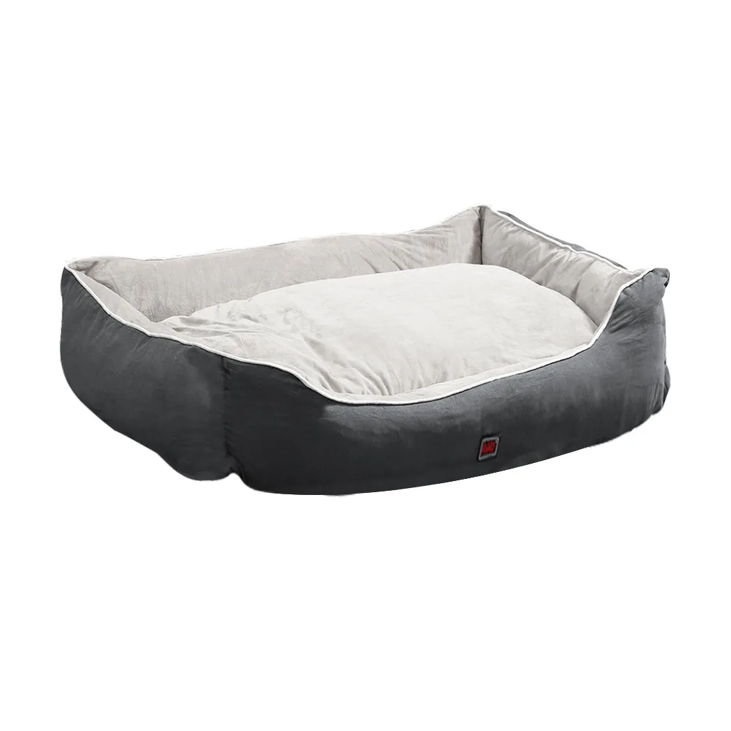 Pet Bed Mattress Dog Cat Pad Mat Puppy Cushion Soft Warm Washable L Grey
