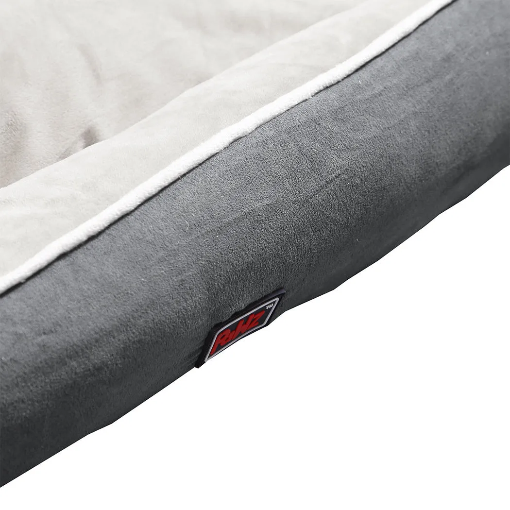 Pet Bed Mattress Dog Cat Pad Mat Puppy Cushion Soft Warm Washable L Grey