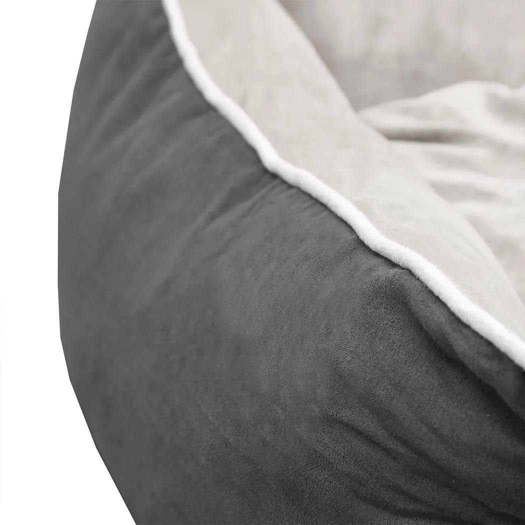 Pet Bed Mattress Dog Cat Pad Mat Puppy Cushion Soft Warm Washable L Grey
