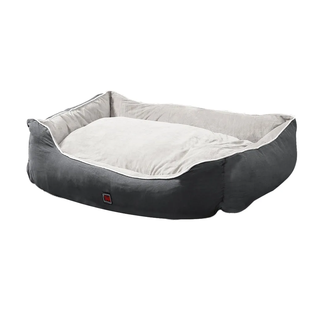 Pet Bed Mattress Dog Cat Pad Mat Puppy Cushion Soft Warm Washable L Grey