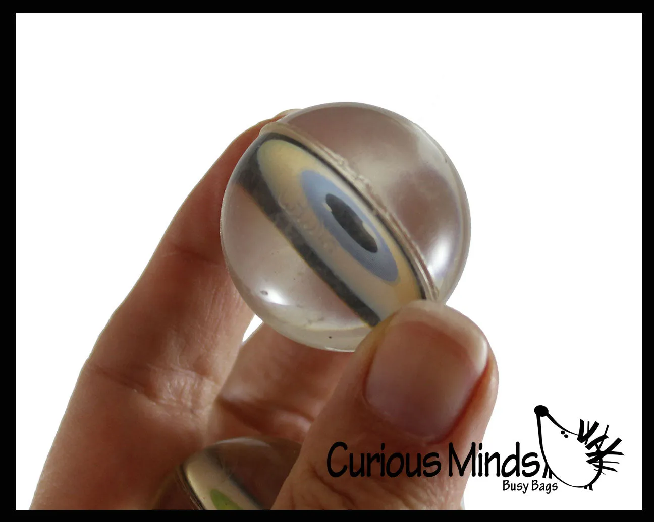Realistic Human Eye Super Bouncy Balls - Eyeball Novelty Party Favor Toy Ophthalmologist, Optometry Anatomy