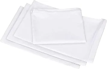 Standard Waterproof Pillow Protectors (Set of 2, Size: 50x75 cm, White)