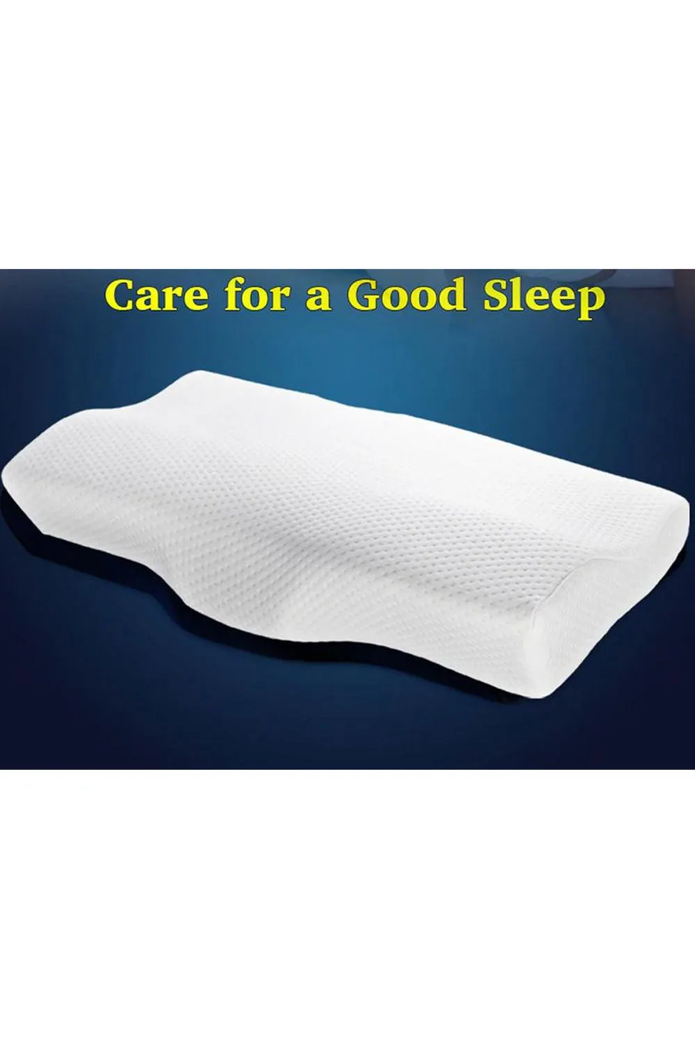 Tomcarry Memory Foam Contoured Shape Breathable Neck Support Pillow - CP79501